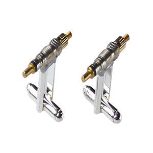 Bicycle Valve Core Cufflinks